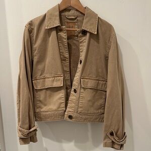 GAP Relaxed Utility Tan Jacket